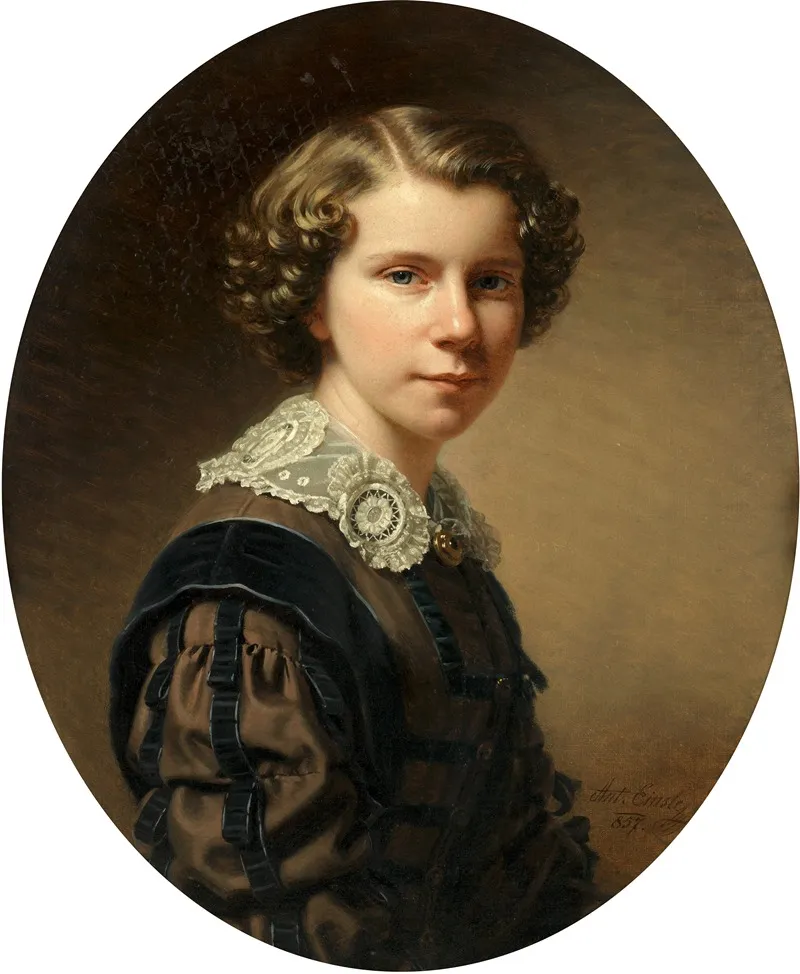 Portrait Of A Girl 51 Wall Art by Anton Einsle - High-Resolution Digital Print