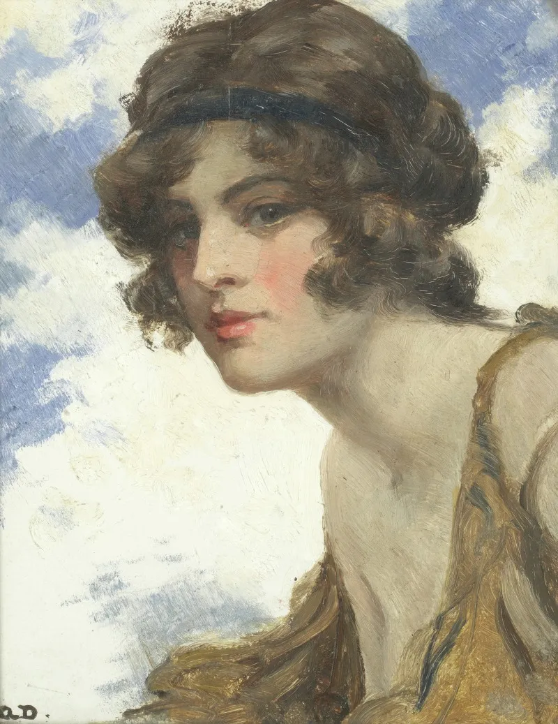 Portrait Of A Girl 67 Wall Art by Allan Douglas Davidson - High-Resolution Digital Print