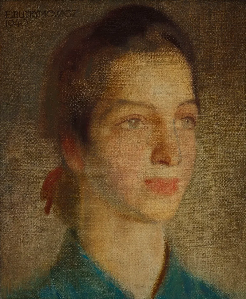 Portrait Of A Girl 72 Wall Art by Edward Butrymowicz - High-Resolution Digital Print