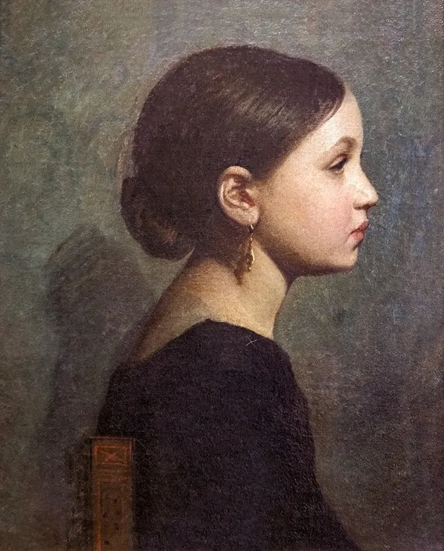 Portrait Of A Girl After The Ball Wall Art by Armand Cambon - High-Resolution Digital Print