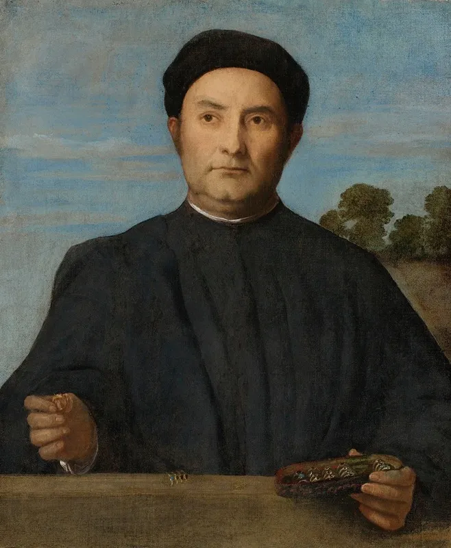 Portrait Of A Jeweler Probably Giovanni Pietro Crivelli
