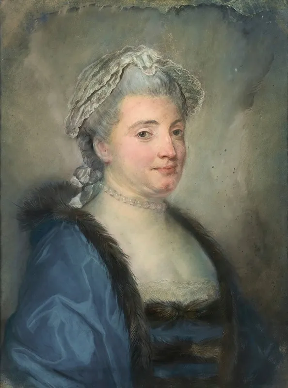 Portrait Of A Lady 113 Wall Art by Jean-Baptiste Perronneau - High-Resolution Digital Print