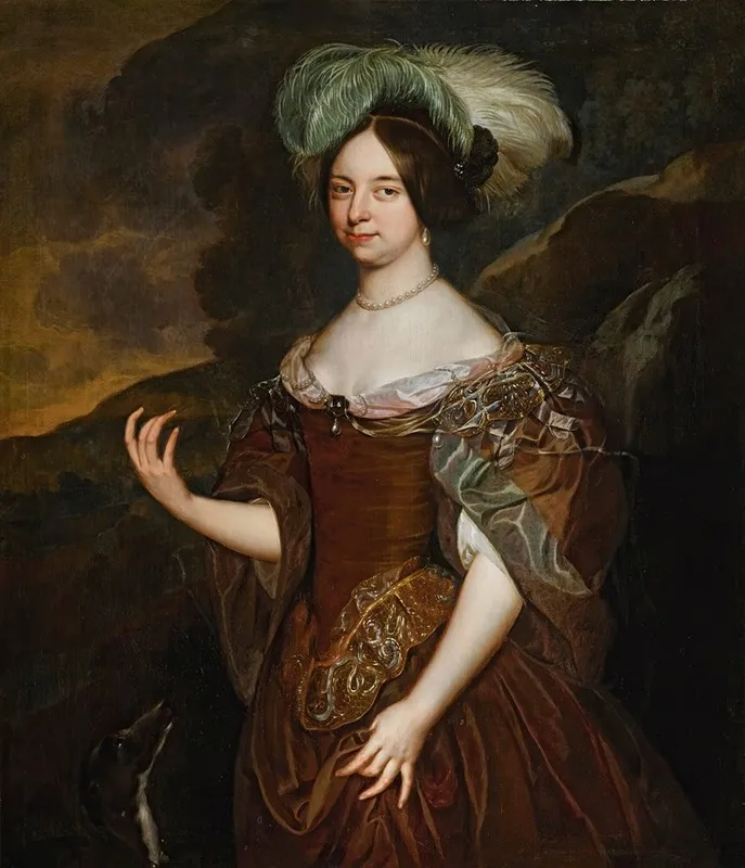 Portrait Of A Lady 121 Wall Art by Johan de la Rocquette - High-Resolution Digital Print