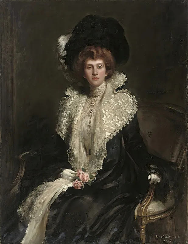 Portrait Of A Lady 140 Wall Art by Hugh de Twenbrokes Glazebrook - High-Resolution Digital Print