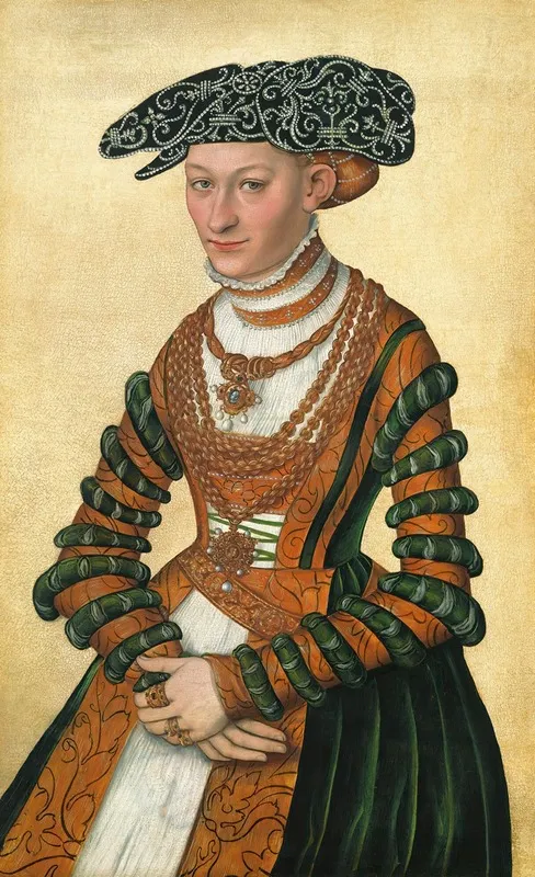 Portrait Of A Lady 153 Wall Art by Lucas Cranach the Younger - High-Resolution Digital Print