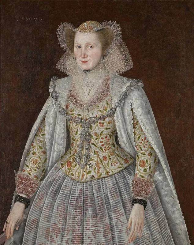 Portrait Of A Lady 159 Wall Art by Circle of Robert Peake - High-Resolution Digital Print