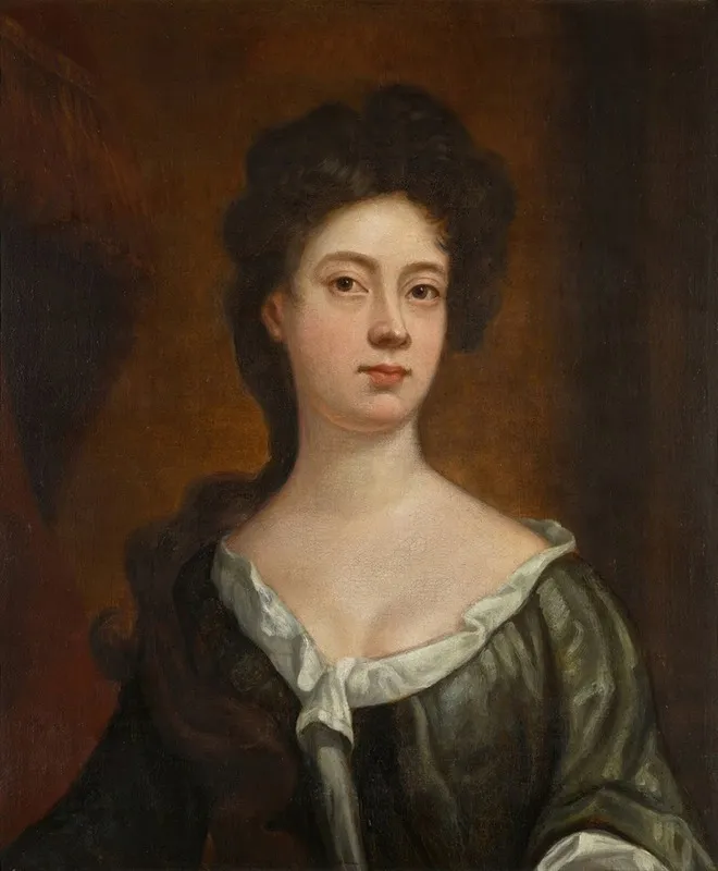 Portrait Of A Lady 160 Wall Art by Follower of Sir Godfrey Kneller - High-Resolution Digital Print