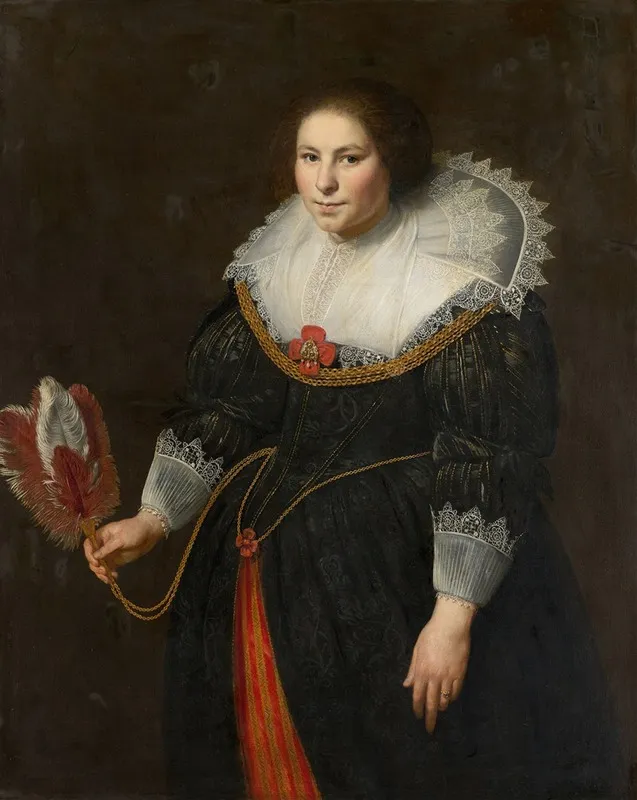 Portrait Of A Lady 16 Wall Art by Johannes Paulus Moreelse - High-Resolution Digital Print