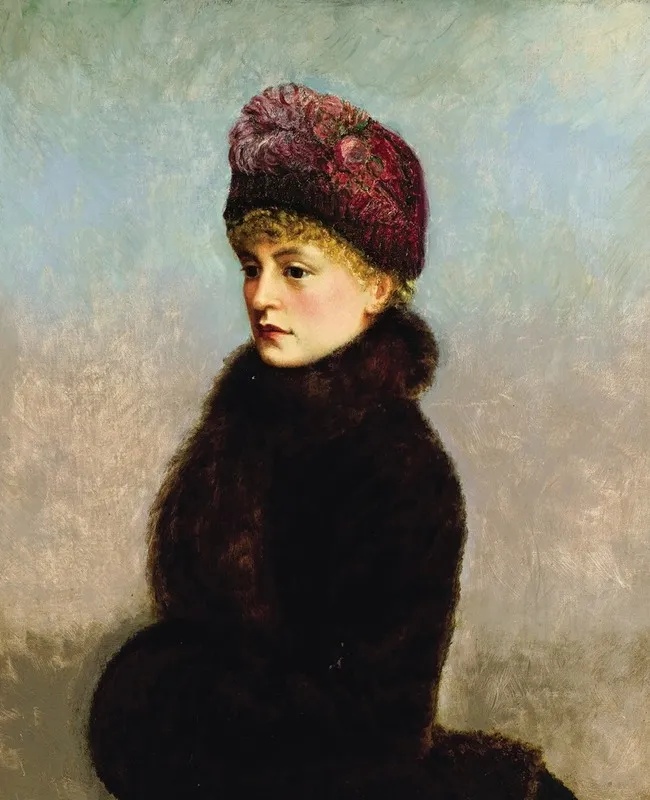 Portrait Of A Lady 171 Wall Art by Continental School - High-Resolution Digital Print