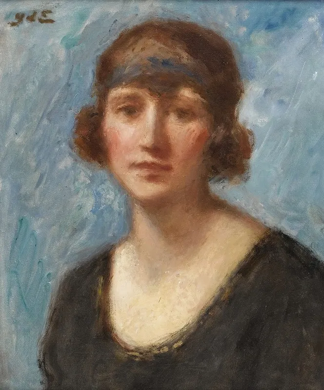 Portrait Of A Lady 174 Wall Art by Georges d'Espagnat - High-Resolution Digital Print