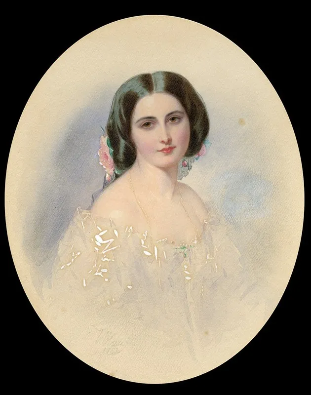 Portrait Of A Lady 225 Wall Art by Woldemar Hau - High-Resolution Digital Print