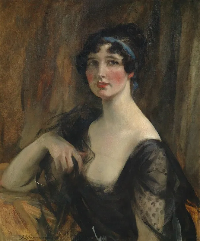 Portrait Of A Lady 245 Wall Art by James Jebusa Shannon - High-Resolution Digital Print