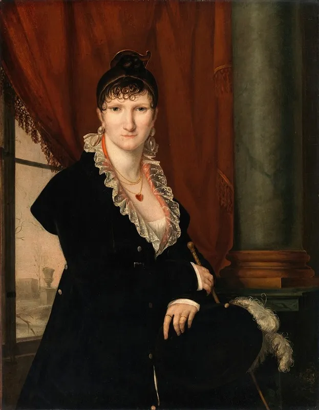 Portrait Of A Lady 258 Wall Art by Nanine Vallain - High-Resolution Digital Print