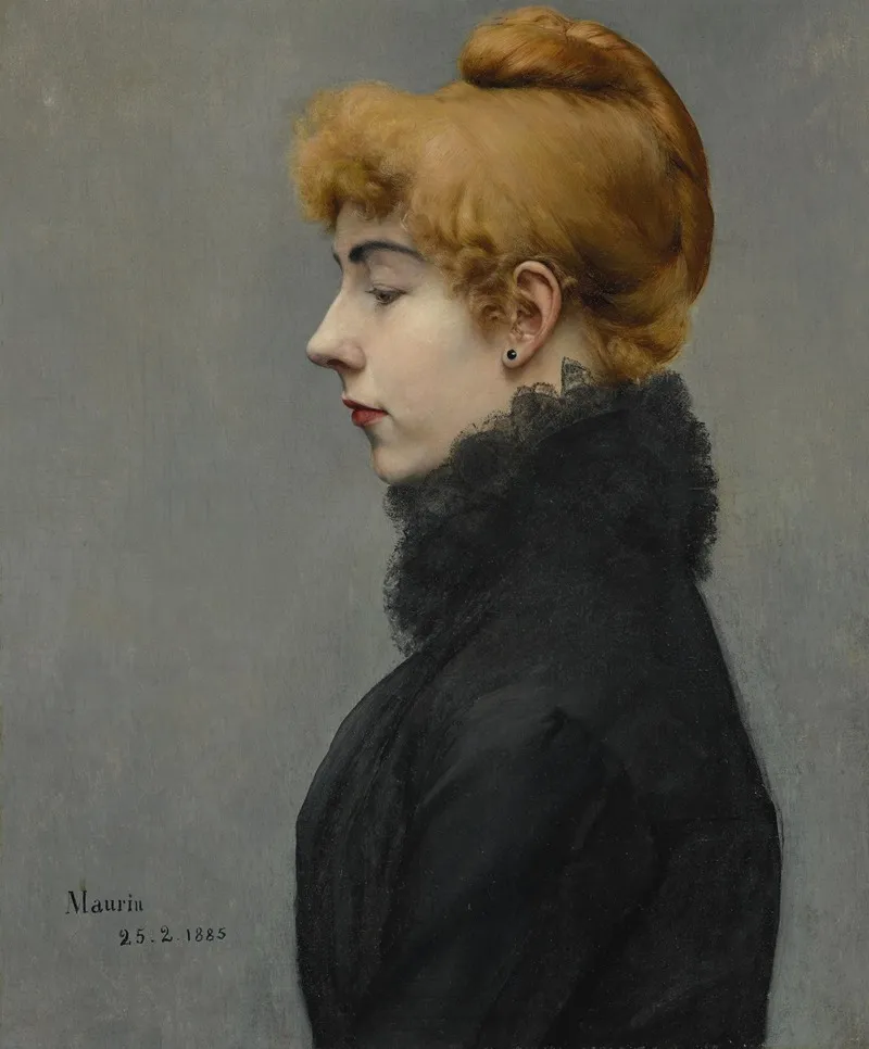 Portrait Of A Lady 259 Wall Art by Charles Maurin - High-Resolution Digital Print