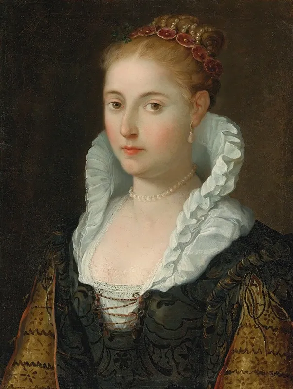 Portrait Of A Lady 27 Wall Art by Emilian School - High-Resolution Digital Print