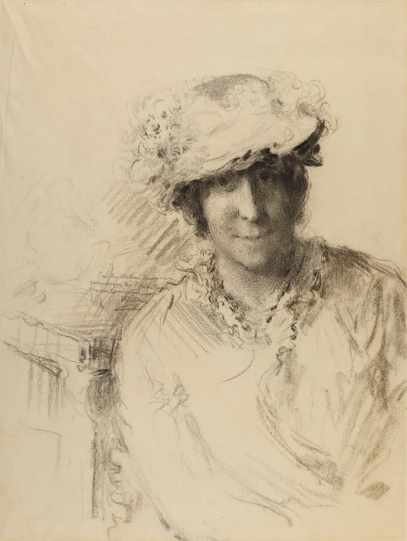 Portrait Of A Lady 293 Wall Art by Charles Albert Waltner - High-Resolution Digital Print