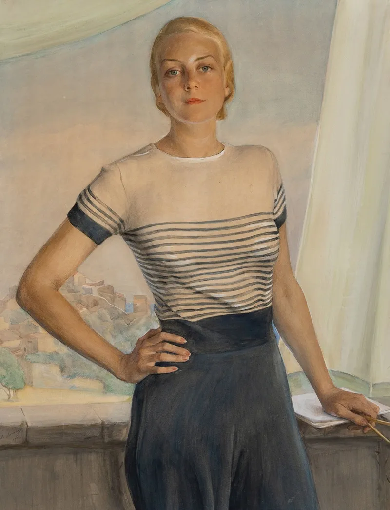 Portrait Of A Lady 310 Wall Art by Savely Abramovitch Sorine - High-Resolution Digital Print