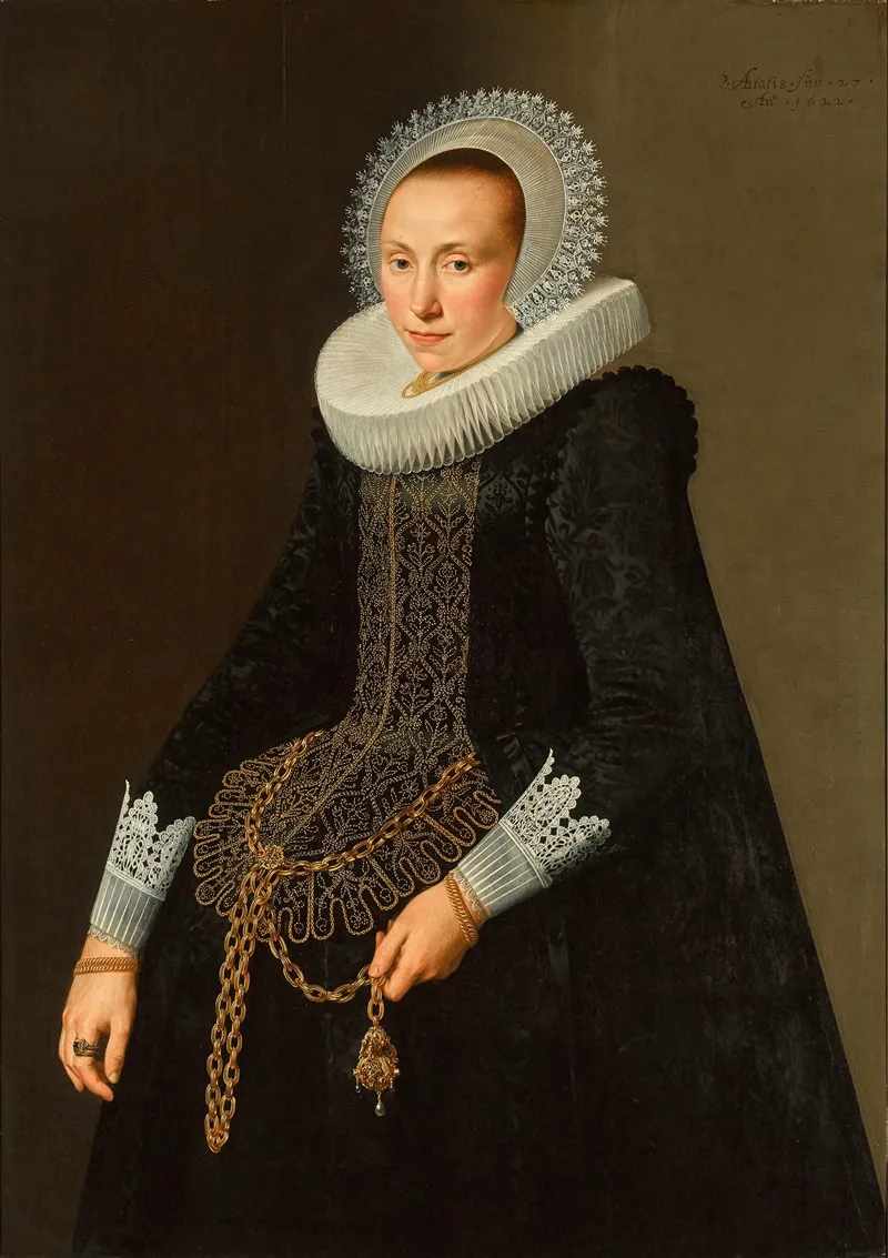 Portrait Of A Lady 316 Wall Art by Nicolaes Eliasz. Pickenoy - High-Resolution Digital Print
