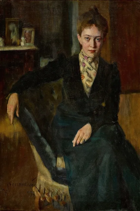 Portrait Of A Lady 35 Wall Art by Vladimir Iliodorovich Rossinsky - High-Resolution Digital Print