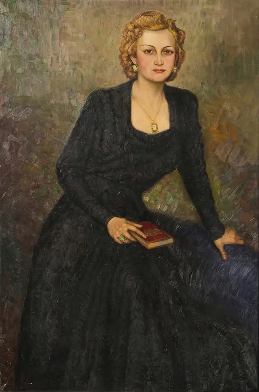 Portrait Of A Lady 36 Wall Art by Hugo Boettinger - High-Resolution Digital Print