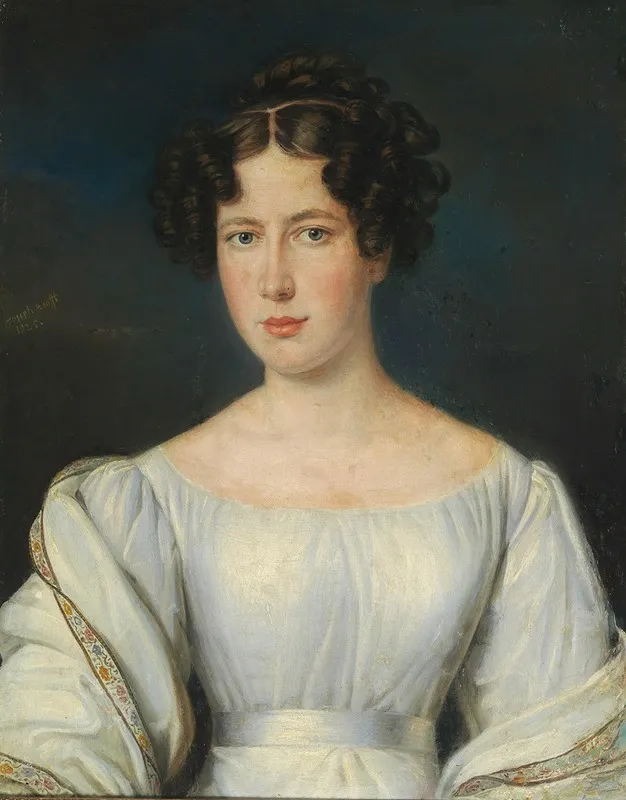 Portrait Of A Lady 37 Wall Art by Joseph Krafft - High-Resolution Digital Print