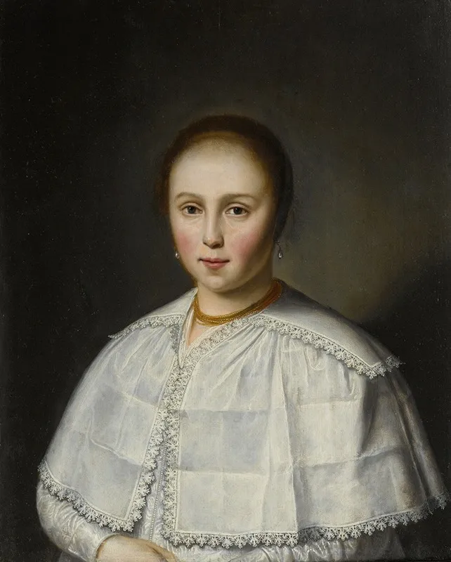 Portrait Of A Lady 41 Wall Art by Dirck Dircksz. van Santvoort - High-Resolution Digital Print