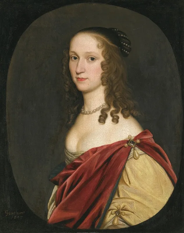 Portrait Of A Lady 44 Wall Art by Gerard van Honthorst - High-Resolution Digital Print