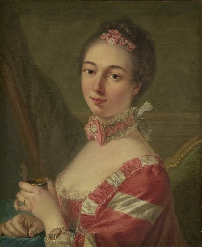 Portrait Of A Lady 50 Wall Art by Follower of Louis Michel Van Loo - High-Resolution Digital Print