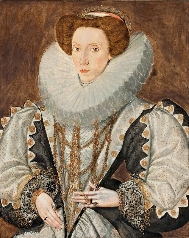 Portrait Of A Lady 56 Wall Art by George Gower - High-Resolution Digital Print