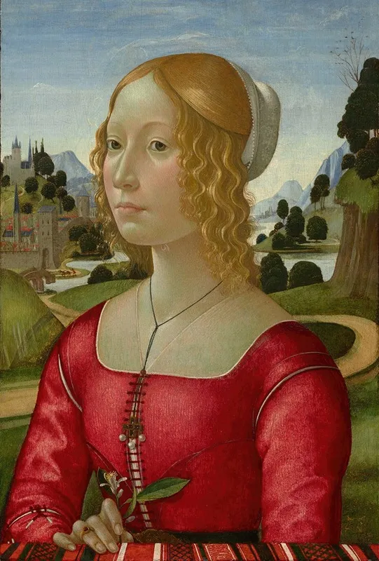 Portrait Of A Lady 6 Wall Art by Domenico Ghirlandaio - High-Resolution Digital Print