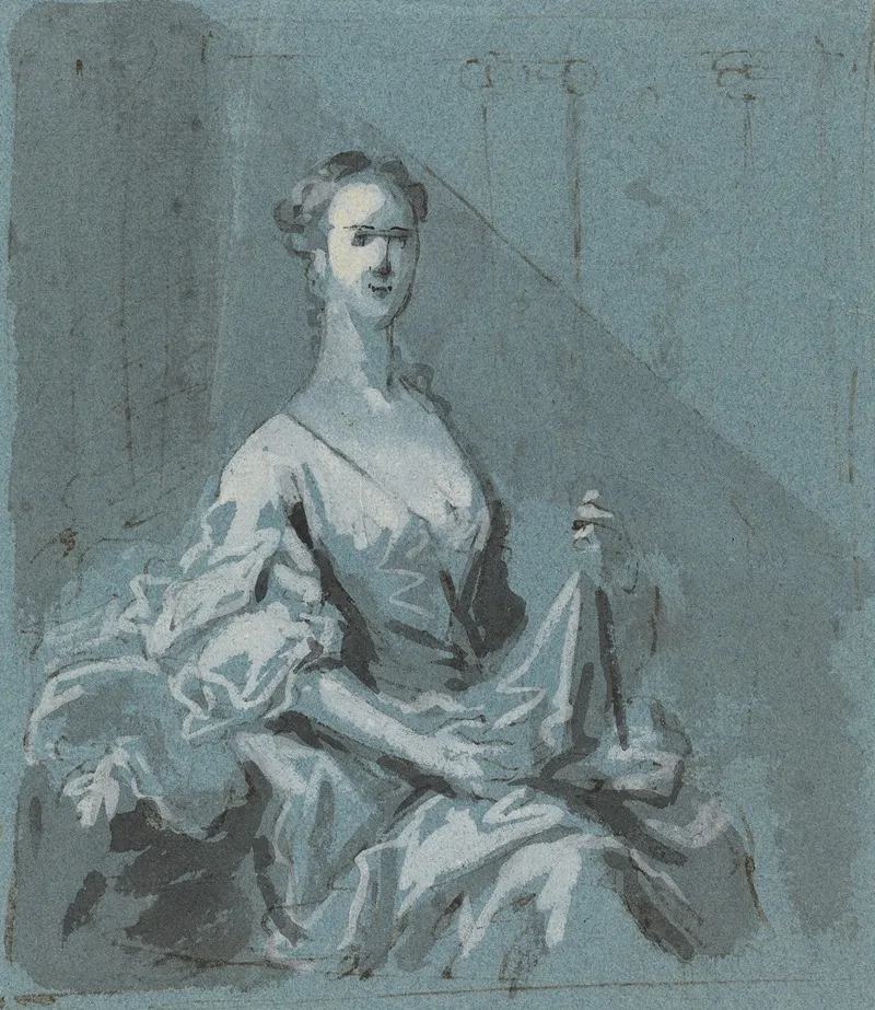Portrait Of A Lady 71 Wall Art by Jacopo Amigoni - High-Resolution Digital Print