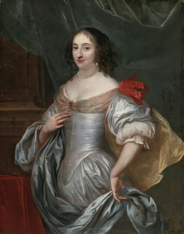 Portrait Of A Lady 76 Wall Art by Jan De Baen - High-Resolution Digital Print