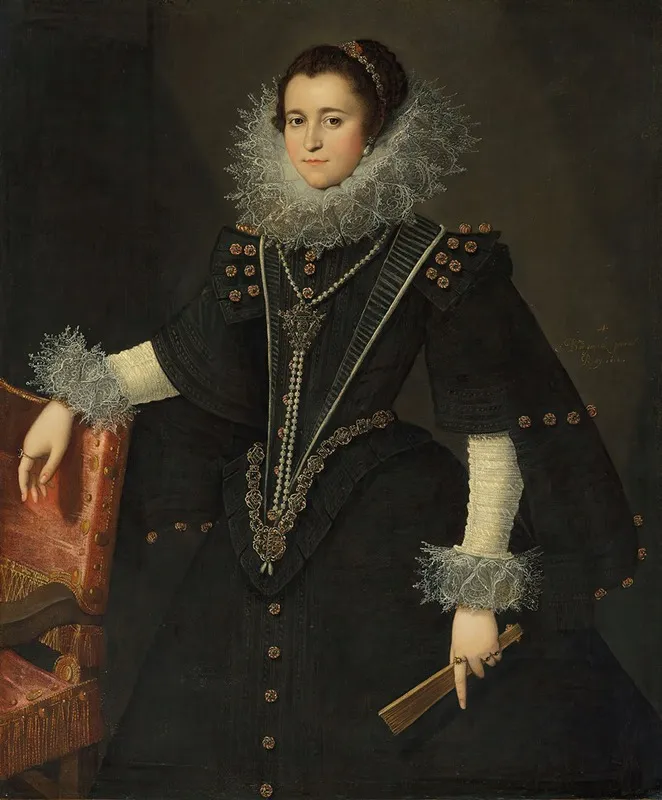 Portrait Of A Lady 80 Wall Art by Bartolomé González Y Serrano - High-Resolution Digital Print