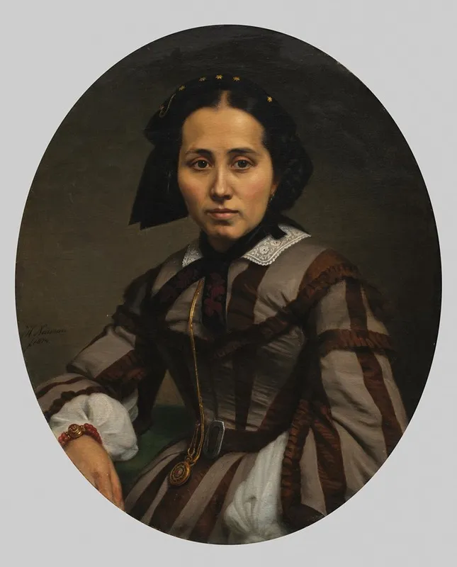 Portrait Of A Lady 82 Wall Art by Johann Heinrich Neumann - High-Resolution Digital Print