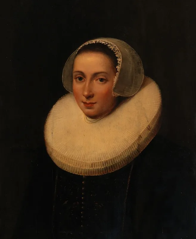 Portrait Of A Lady 91 Wall Art by Johannes Paulus Moreelse - High-Resolution Digital Print
