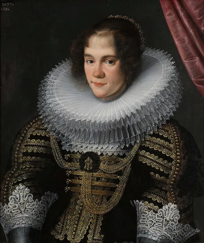 Portrait Of A Lady Aged 26 Wall Art by Gottfried Von Wedig - High-Resolution Digital Print
