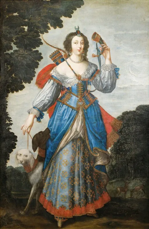 Portrait Of A Lady As Diana 2 Wall Art by Claude Deruet and workshop - High-Resolution Digital Print