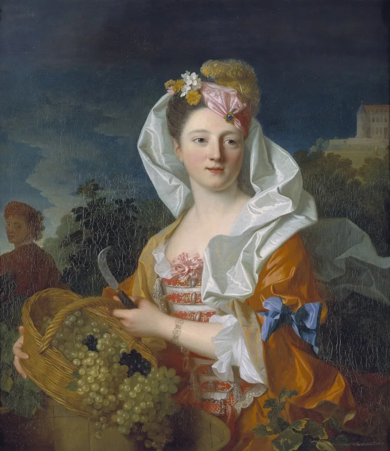 Portrait Of A Lady As Pomona Wall Art by Jean Ranc - High-Resolution Digital Print