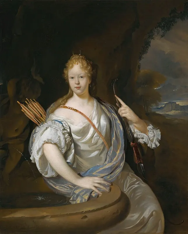 Portrait Of A Lady Dressed As Diana