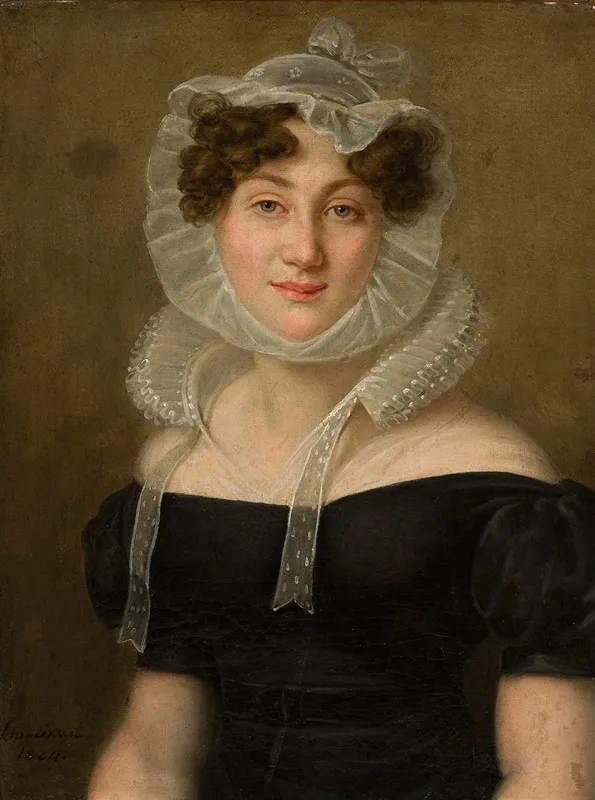 Portrait Of A Lady In A Cap Wall Art by Karol Schweikart - High-Resolution Digital Print