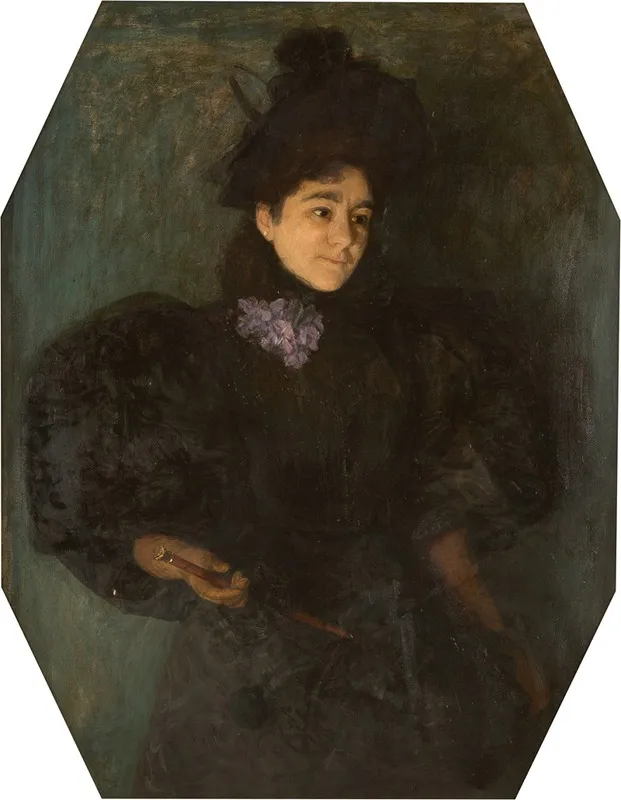 Portrait Of A Lady In Black 3