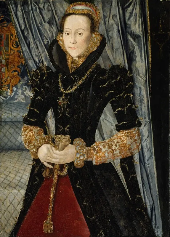 Portrait Of A Lady Of The Wentworth Family Probably Jane Cheyne Wall Art by Hans Eworth - High-Resolution Digital Print