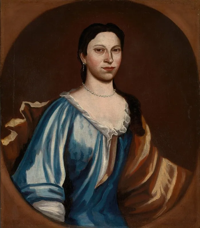 Portrait Of A Lady Possibly Tryntje Otten Veeder Wall Art by Schuyler Limner - High-Resolution Digital Print