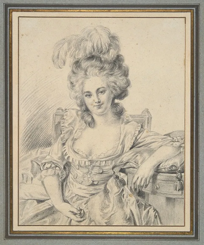 Portrait Of A Lady Preparatory Study For A Painting