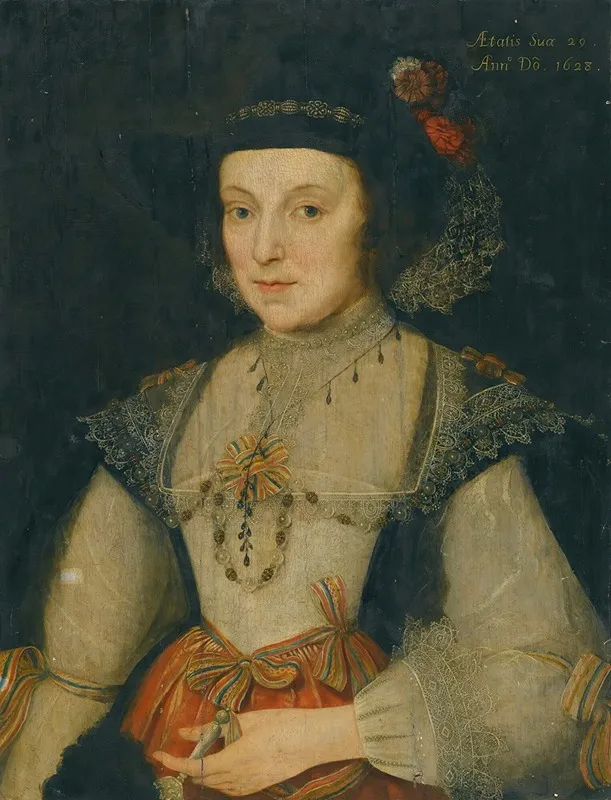 Portrait Of A Lady Said To Be Lady Holderness Wall Art by Marcus Gheeraerts the Younger - High-Resolution Digital Print