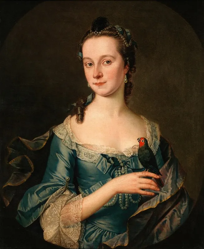 Portrait Of A Lady Said To Be The Wife Of Sir Robert Travers Wall Art by Thomas Pope - High-Resolution Digital Print