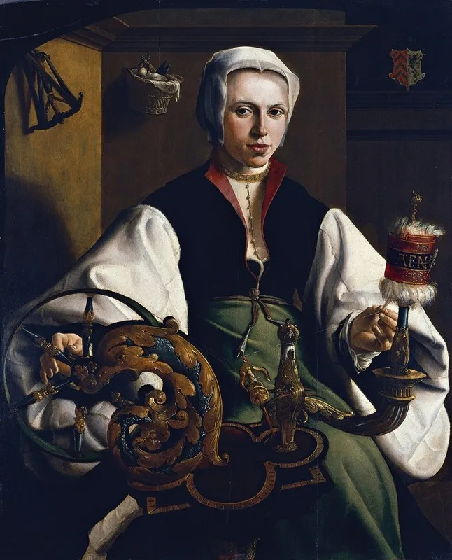 Portrait Of A Lady Spinning
