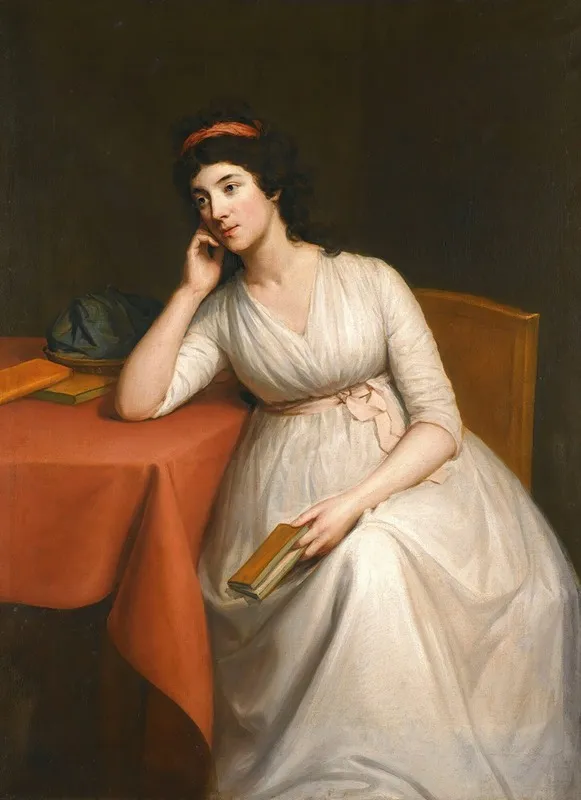 Portrait Of A Lady Thought To Be Lady Charlotte Mcdonnell Countess Of Antrim 1779 1835 Wall Art by Hugh Douglas Hamilton - High-Resolution Digital Print