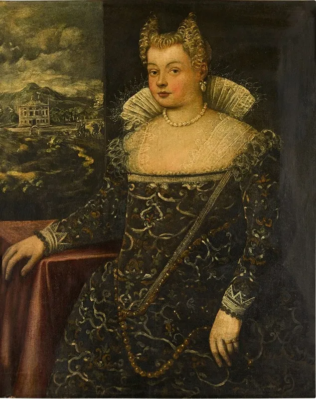 Portrait Of A Lady Traditionally Identified As Rita Bellesi Wall Art by Francesco Montemezzano - High-Resolution Digital Print