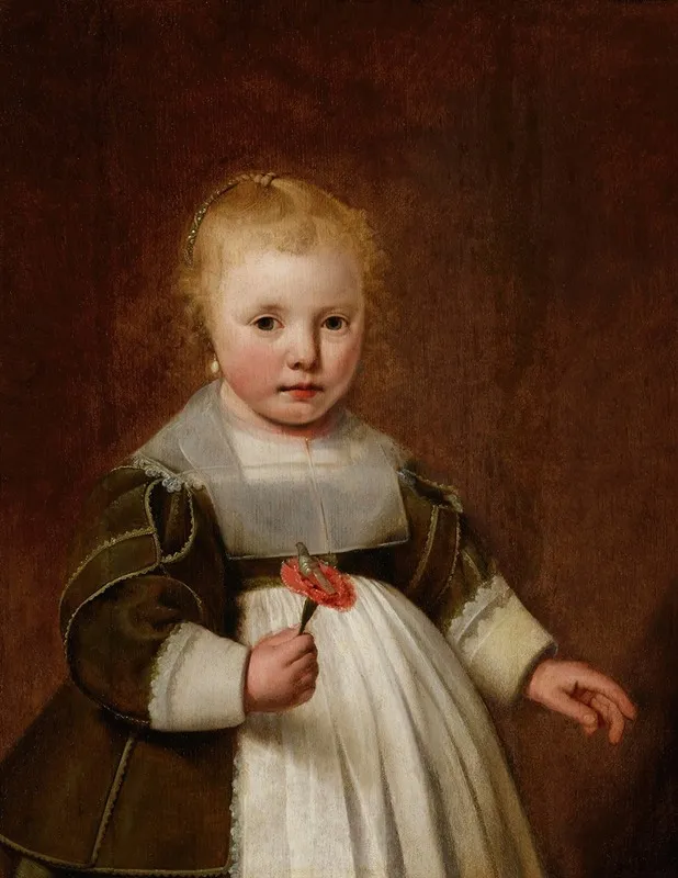 Portrait Of A Little Girl 3 Wall Art by Jacob Gerritsz Cuyp - High-Resolution Digital Print